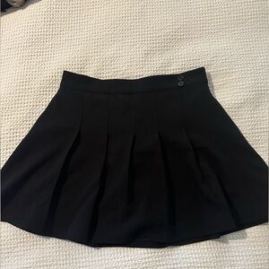 Danielle Bernstein Black Pleated Tennis Skort